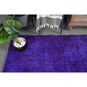 Tapis Turc Vintage Moderne 3.4 X 7.2ft Violet Classique Grande Surface Rectangle Couloir Motif Laine Seagrass Matériel Latex Tapis de Chambre - Product Image 2