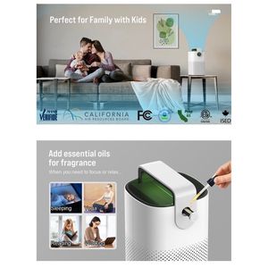 TOPPIN Smart purificatore d'aria AP003 600 Ft² con blocco bambino 3 velocità della ventola H13 vero filtro HEPA portatile e WiFi abilitato - Product Image 1