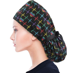 Functionele Paardenstaart Houder Scrub Caps Voor Met Knopen Paardenstaart Werken Verstelbare Vrouwen Chirurgische Caps Verpleegster Hoed Door Vaslcare - Product Image 1