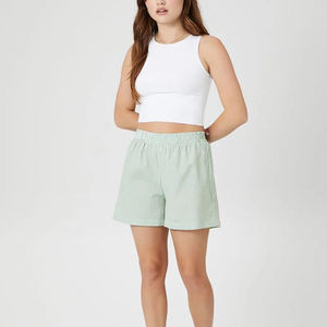 Hecho en fábrica Material transpirable Tamaño adulto Mujeres Pantalones cortos a rayas Nuevo estilo Streetwear Mujeres Pantalones cortos a rayas - Product Image 6