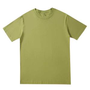 Camiseta de cuello redondo con hombros caídos de algodón pesado de 220g con manga corta OEM logotipo personalizado bordado Diseño impreso en blanco - Product Image 5