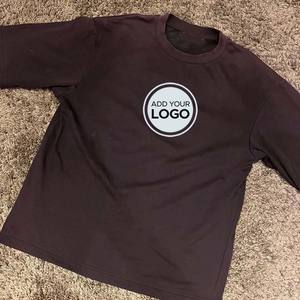 T-shirts graphiques personnalisés pour hommes Surdimensionné Lettre Imprimer Sonnerie Streetwear T-shirts Casual Loose Fit Cotton Tops AIRism Cotton T Shirt - Product Image 3