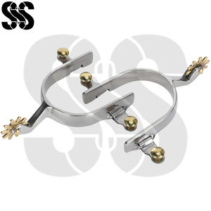 Espuelas de Caballo de Acero Inoxidable/Acero al Carbono/Latón de Alta Calidad Personalizadas al por Mayor, Duraderas y Resistentes a la Corrosión para Doma y Exhibición - Product Image 5