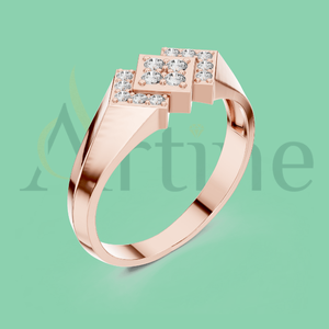 Fabricación de anillos personalizados de 18K y diamantes de laboratorio - Product Image 1