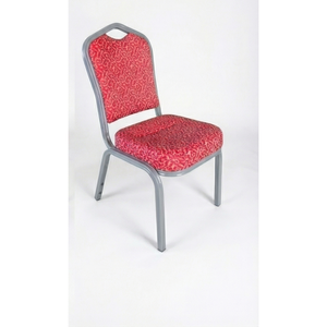 Silla de Banquete Clásica de Metal Dorado de Alta Calidad con Tapicería de Tela Apilable para Venta al por Mayor - Product Image 4