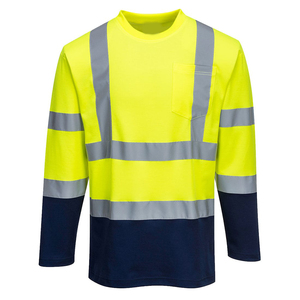 Camisetas de Alta Visibilidad para Trabajadores de la Construcción con Franjas Reflectantes, Logotipo Personalizado, Camisa de Trabajo con Características de Seguridad - Product Image 5