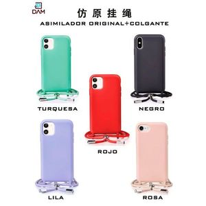 Funda para iPhone 16 Pro con Correa de Cuello - Estilo Original - Turquesa, Negro, Rojo, Morado, Rosa - Product Image 2