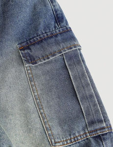 Pantalones vaqueros holgados elásticos de cintura alta para mujer, pantalones vaqueros holgados para mujer, Pantalones de mujer lavados de algodón personalizados de fabricante - Product Image 3