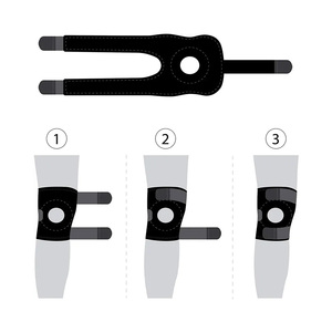 Genouillère ajustable avec coussinets en gel pour la rotule et stabilisateurs latéraux en métal – Soutien de compression pour le genou pour soulager la douleur de l'arthrite et des douleurs articulaires - Product Image 3
