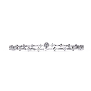 Hermosas pulseras de tenis de plata esterlina personalizadas, moissanita blanca, diamante, joyería de Hip Hop, regalo, proveedor de ocasiones especiales - Product Image 2