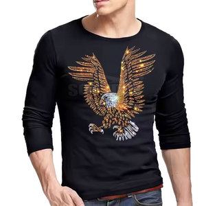 OEM Service Sublimation Impression Strass T-shirts En Gros Léger Strass T-shirts - Product Image 2