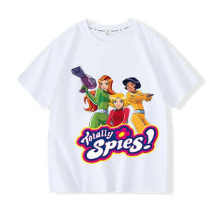 T-shirt de dessin animé Totally Spies pour enfants en tissu jersey imprimé - Product Image 1