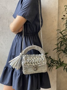 Color completo y tamaño flexible para bolsa metálica Best SellingFor 2024 Bolsa hecha a mano Bolsa tejida a mano Crochet - Product Image 6