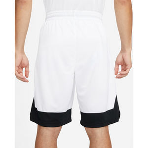 <b>Mens</b> <b>White</b> Sports <b>Shorts</b> with Black Contrast Hem Custom Logo Athletic Training Quick Dry Gymwear <b>Shorts</b> - Product Image 3