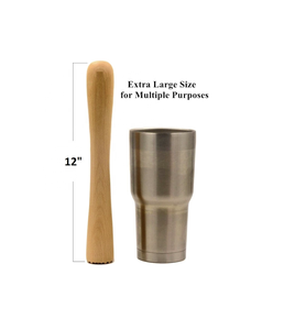 DIVRIS Wood Cocktail Muddler Handmade Eco-Friendly Durable Modern <b>Bar</b> <b>Tool</b> for Mixologist - Product Image 2