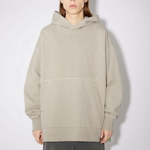 DEC Fabricante Algodón Sudadera con capucha de alta calidad Streetstyle 100% Sudaderas de algodón puro sin cuerda Sudaderas con capucha de gran tamaño para hombres - Product Image 1