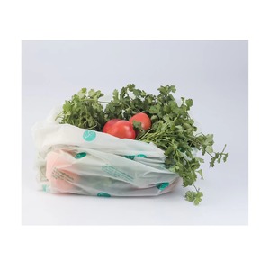 Malla de almidón de maíz PLA no tóxica, alimentación biodegradable y verduras, camiseta de compras, bolsa de transporte de proveedor indio - Product Image 1