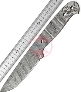 Couteaux à lame vierge en acier damas Lames vierges Full Tang - Product Image 2