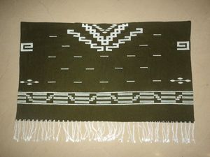 Otoño patrón Original Clint Eastwood estilo Spaghetti Western lana Poncho chal verde oliva vaca niño disfraz bufanda y chal - Product Image 6