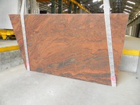 Dalles de granit indien rouge multicolore de qualité supérieure, polies, durables, modernes, pour sols intérieurs et extérieurs, monuments, dessus de table, comptoirs