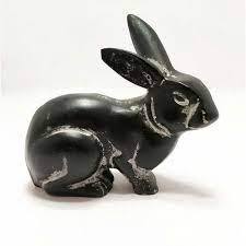 Jardín decorativo diseño de lujo aluminio decorativo oro conejito conejo escultura para mesa decoración al aire libre hecho a mano - Product Image 6