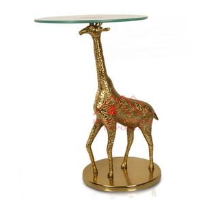 Table d'appoint dorée en forme de girafe pour la décoration de la maison, en métal et Aluminium, pour les hôtels et les Restaurants, nouveauté 2022 - Product Image 1