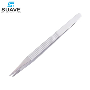 Suave เครื่องมือผ่าตัดแบบแมนนวลคีมหนีบเนื้อเยื่อสเตนเลสขนาด8ซม. รูปทรงโค้ง - Product Image 4