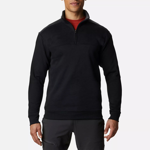 Slim Fit Adulte Hommes Demi Zip Sweat Noir Couleur Plus La Taille À Manches Longues Vêtements De Plein Air Sweat Pour Garçons OEM srvice - Product Image 1