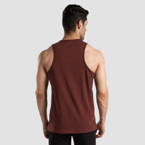 <b>Oversized</b> Men's Cotton Workout Gym Tank <b>Top</b> Sleeveless Shirts Custom Logo Loose Fit Tees - Product Image 4