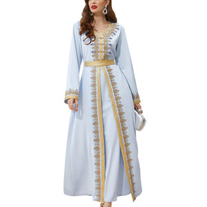 Caftan marocain à la vente chaude, design imprimé personnalisé, robe décontractée de longueur régulière pour adultes, respirante, prix raisonnable - Product Image 3