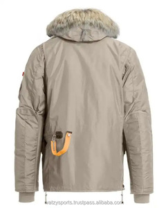 High Quality Custom Plus Size Men Detachable Extreme Bomber Jacekt New Style Goose Down Filling Padded Parka Jacket with <b>Fur</b> Hoo - Product Image 2
