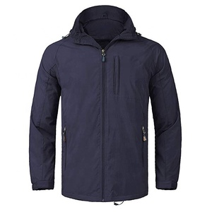 2025 High Quality Nylon Waterproof Outdoor Winter Hiking <b>Jacket</b> Breathable <b>Canvas</b> Hooded Stand Collar Zipper Pattern Pocket - Product Image 1