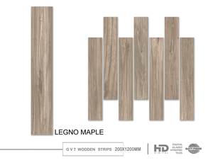 Bande de sol et de mur Planches de bois émaillées en porcelaine Carreaux Intérieur Extérieur Carreaux 20x120cm Carreaux Couleurs Moderne Mat - Product Image 2