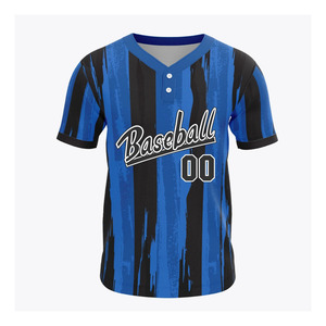 Camiseta de Béisbol Deportiva Sublimada de Poliéster de Alta Calidad para Hombre, Cuello en V, Modelo 2026 - Product Image 6
