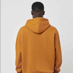 OEM ขายส่งคุณภาพสูงธรรมดาขนาดบวกเสื้อสเวตเตอร์ Hoodies ผู้ชายขนาดใหญ่ที่กําหนดเองการพิมพ์ 3D นูนโลโก้เสื้อกันหนาวหมวกฤดูหนาว - Product Image 3