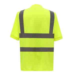 Hi Vis Camisetas de manga corta de seguridad reflectante de alta visibilidad Camiseta 2025 Ropa DE TRABAJO Camiseta de seguridad de manga corta de alta visibilidad - Product Image 5