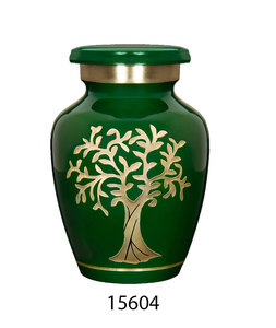 Urne miniature décorative en laiton pour partager les cendres lors de rassemblements commémoratifs, offrant une distribution significative - Product Image 5