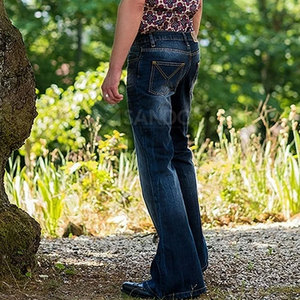 Pantalones de Hombre Estilo Único, Personalizables, Lavado Oscuro, Corte Recto, Ligeros, 100% Algodón - Product Image 6