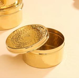 Brass Ladoo <b>Box</b> With Lid - Product Image 6
