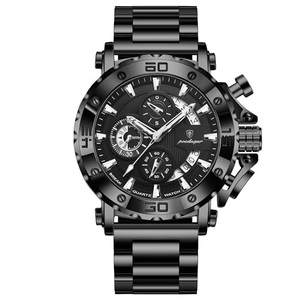 POEDAGAR Luxury <b>Quartz</b> <b>Watch</b> for <b>Men</b> Elegant Stainless Steel Bracelet - Product Image 1