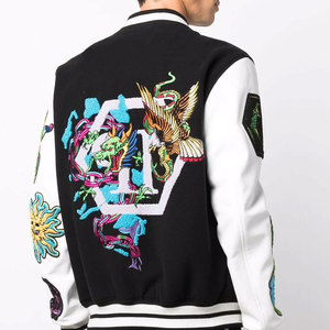Chaquetas de Béisbol de Felpa de Algodón Personalizadas, Chaqueta Universitaria para Hombre, Chaqueta Universitaria Personalizada para Hombre - Product Image 5
