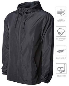 Chaqueta cortavientos ligera transpirable logotipo personalizado precio barato cortavientos impermeable chaqueta de nieve - Product Image 3