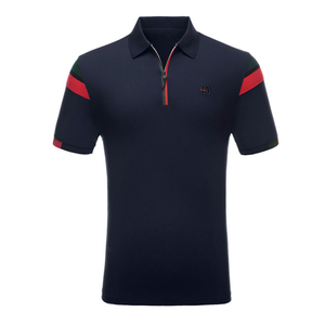 Camisetas de moda 100% algodón para hombre, diseño con patrón liso para polos, camisetas polo de tela con serigrafía - Product Image 2