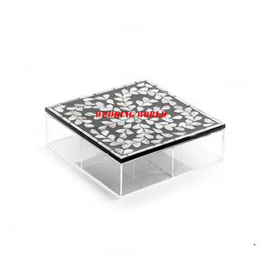Boîte à bonbons en acrylique de haute qualité de qualité supérieure à la main concepteur écrou serveur Top vente classique élégant boîte à chocolat fantaisie - Product Image 3
