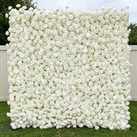 Kunstbloemen wandpaneel bruiloft achtergrond bloemenwand 8x8 bruiloft foto achtergrond kunstzijde bloemen voor decoratie evenementenlocatie