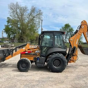 Retroexcavadora de cargador frontal usada para Case 580SV 4WD Tractor Mini cargador 2 toneladas de carga nominal Cabina Calor Aire Transmisión estándar Núcleo del motor - Product Image 1