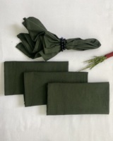 Serviette carrée artisanale 100% coton, unie, rustique, pour décoration de mariage, réutilisable, écologique, biologique, de luxe, moderne, pour table à manger