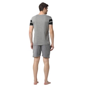 2026ชุดกางเกงขาสั้นผ้าโพลีเอสเตอร์แบบปะต่อสำหรับผู้ชายเสื้อยืดครึ่งแขนระบายอากาศได้พร้อมกางเกงขาสั้นพิมพ์ลายกางเกงวิ่งออกกำลังกายชุด2ชิ้น - Product Image 6