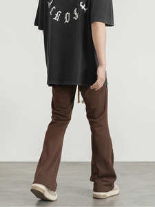 Heavyweight Oversized Custom Acid Wash Sweatpants <b>Baggy</b> 380 Gsm Plain Customized Wide Leg <b>Men</b> Sweatpants <b>Trousers</b> - Product Image 5