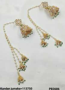 Pendientes de joyería de moda, joyería para mujer, joyería de perlas impresionante para mujer, accesorios de diseñador clásicos chapados en oro personalizados - Product Image 2